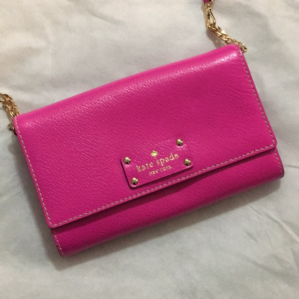 New Kate Spade Bright Pink Crossbody Purse!